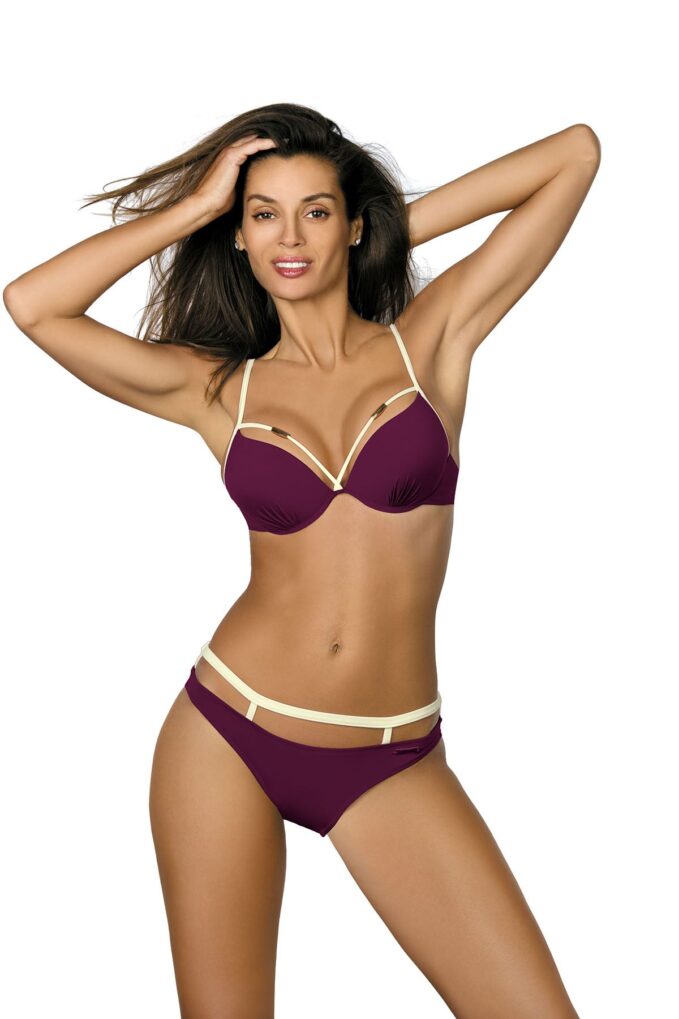 Kostium kąpielowy Nathalie Magenta Purple M-391 (19) 2