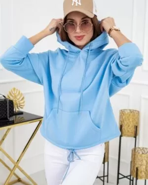 Bluza z kapturem Noemi WJ8890 Baby Blue