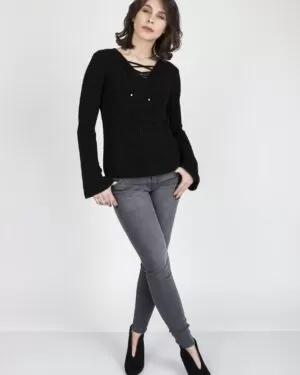 Sweter Kylie SWE 117 Czarny