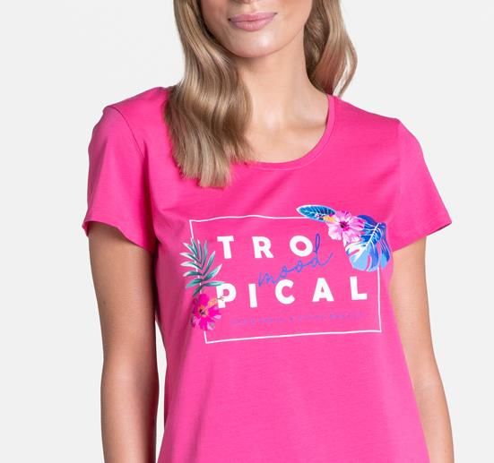 Piżama Tropicana 38905-43X Różowa 2