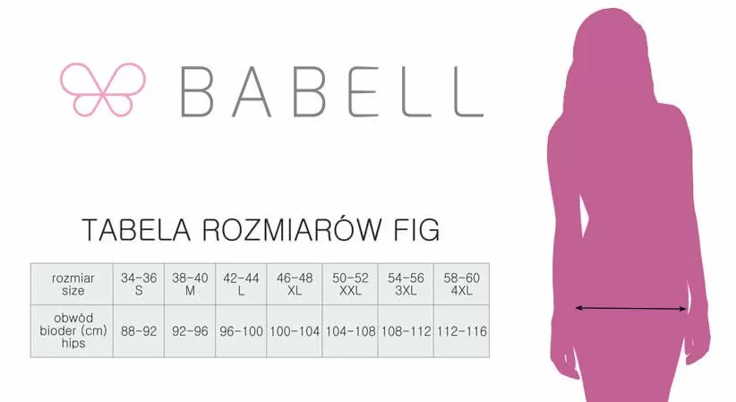 Tabela rozmiarów figi babell