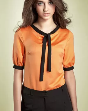 Bluzka Madeline b21 pomarańczowa