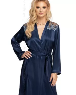 Szlafrok Elodie Navy Blue