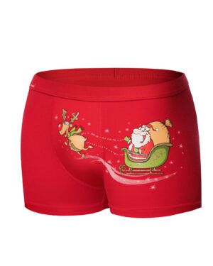 Bokserki Santa's Sleigh 007/67 Red