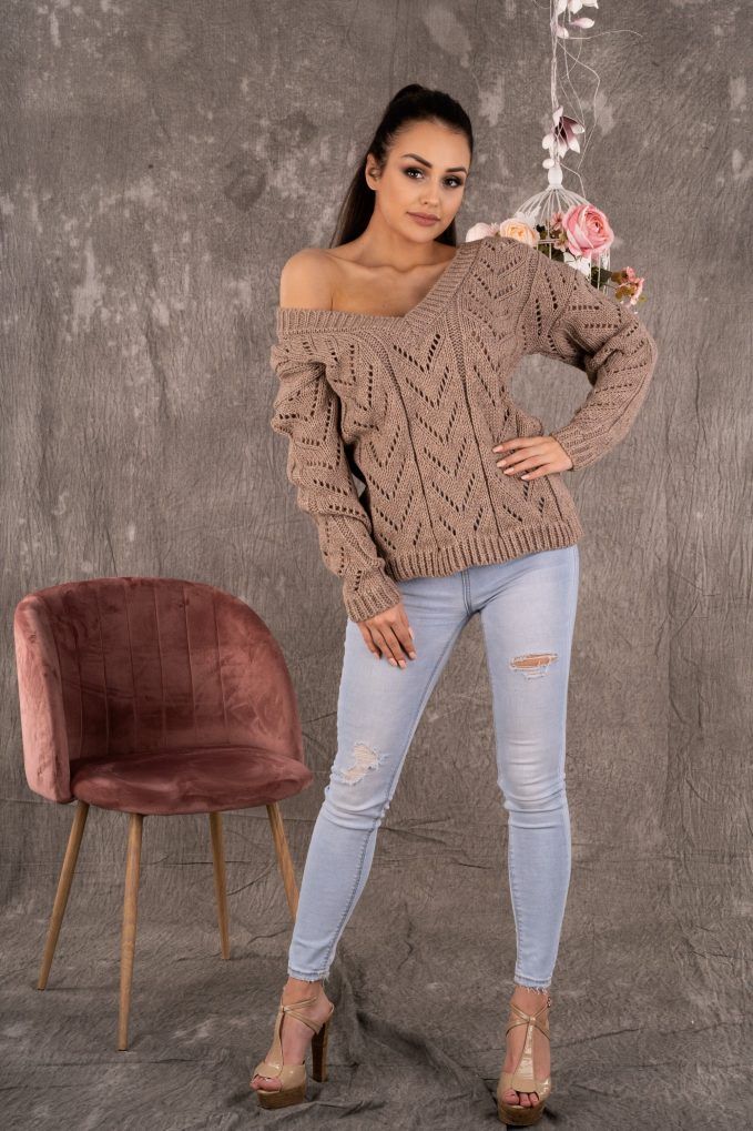 Sweter Manesa Mocca - obrazek 6