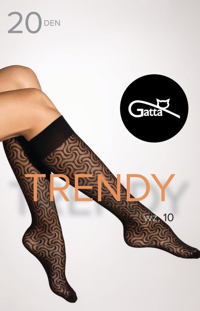 Podkolanówki Trendy Line 10 Nero - obrazek 3