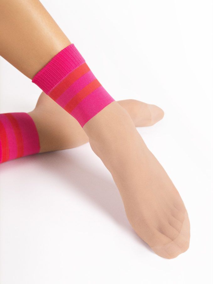 Skarpetki Dash Pink-Light-Natural 20 Den